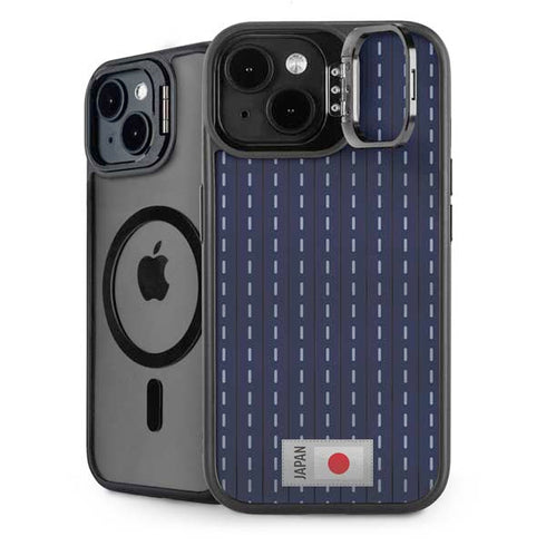 Japan Soccer Flag iPhone 15 Plus Kickstand Case